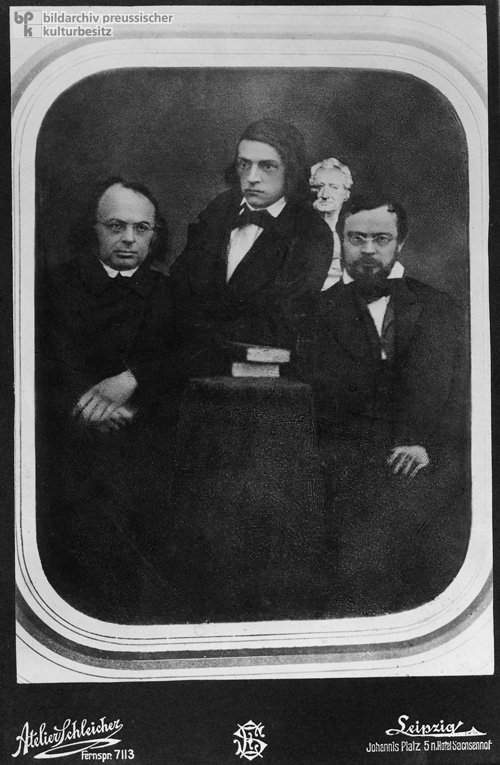 Theodor Mommsen, Moritz Haupt und Otto Jahn (1848)